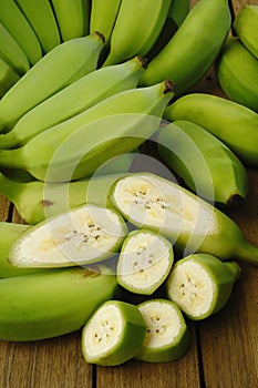 Green bananas