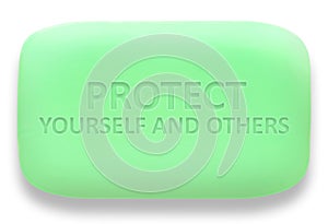 Green  Bar of Soap Protection