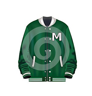 Green baseball jacket