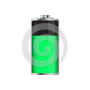 Green Battery Illustration