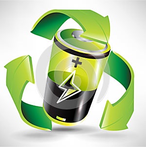 Green battery recycling concept