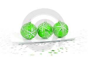 Green bauble decoration