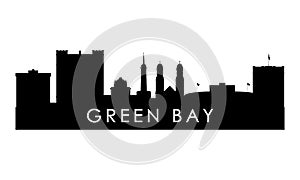 Green Bay skyline silhouette.