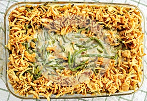 Green Bean Casserole, Thanksgiving, French Fried Onions photo