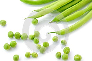 Green beans and marrowfat peas