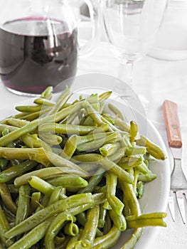 Green Beans Salad at Dinner.