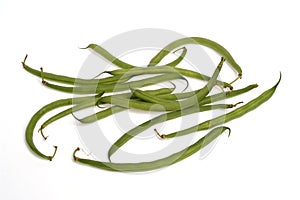 Green Beans White background