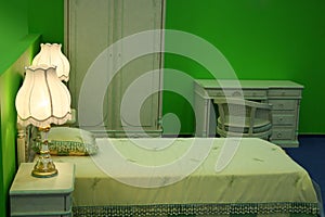 Green bedroom