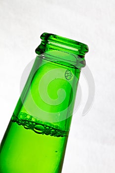 Green beer bottle