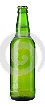 Green beer bottle