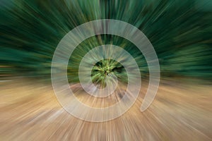 Green and beige background with an acceleration effect.
