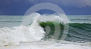 Green big wave photo