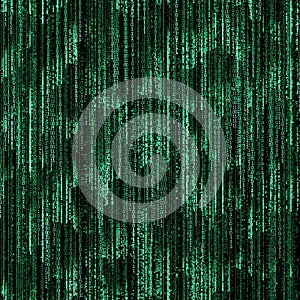 Green binary code photo