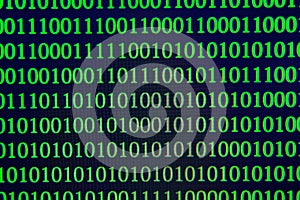 Abstract Technology Binary code Background.Digital binary data and Secure Data Concept