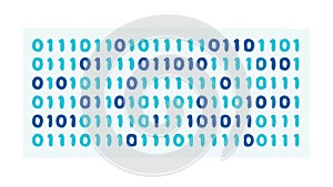 Green Binary Code Stream: Data Flow and Tech Concepts, vector design Generative AI