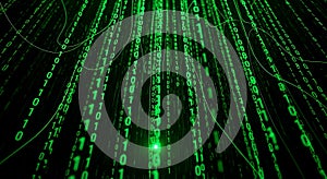 Green Binary Data Flow Stream