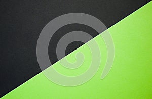 Green and black background divided diagonally