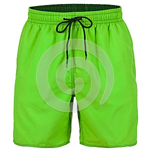 Green and black men shorts for swimming