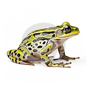 Green And Black Spotted Frog Clip Art With White Background