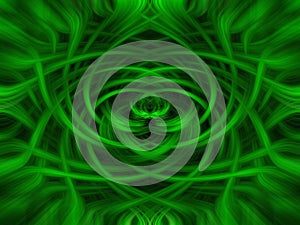 Green and black twirl background