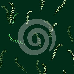 Green blade of grass vector seamess pattern design