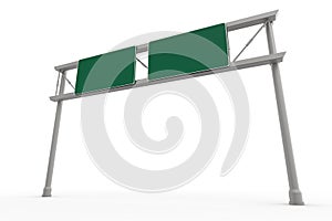 Green Blank Freeway Sign