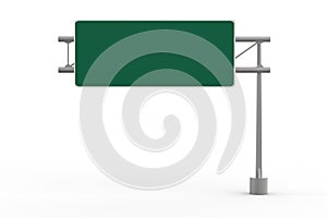 Green Blank Freeway Sign