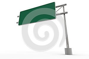 Green Blank Freeway Sign