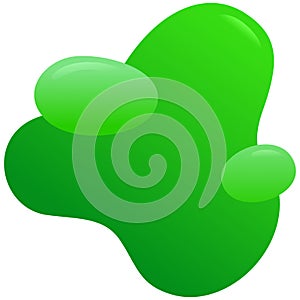 Green Blob Fluid Liquid Shape Vector