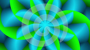 Green and Blue abstract animation