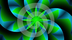 Green and Blue abstract animation