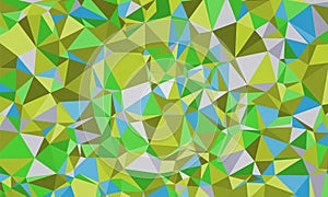 Green and blue abstract polygonal mosaic background. Vector illustration