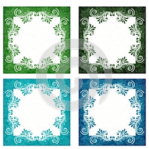 Green and Blue Backgrounds