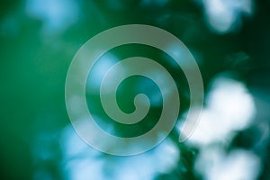 Green blue blurred