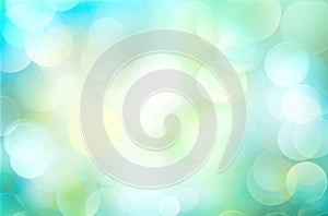Green blue blurred background.