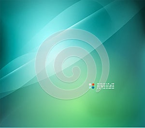 Green and blue blurred design template