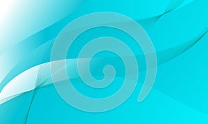 green blue business lines waves curves smooth gradient abstract background photo