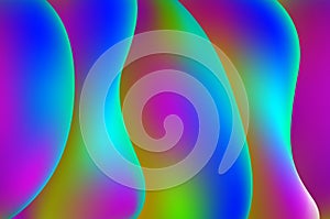 Green and blue Colorful smooth twist light lines vector background. Eps 10. art