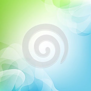 Green And Blue Dinamic Background And Line