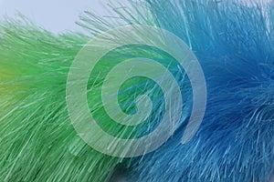 Green blue fibres