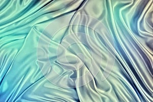 Green Blue Smooth Satin Background