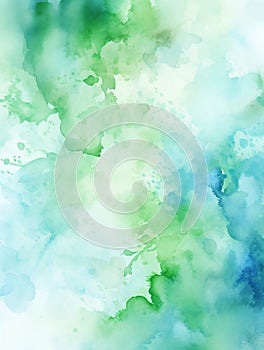 Green blue watercolor background