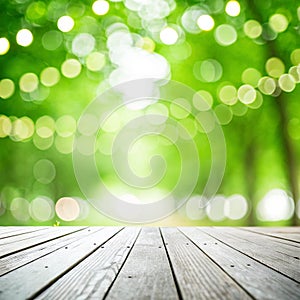 Green blurred lights background photo
