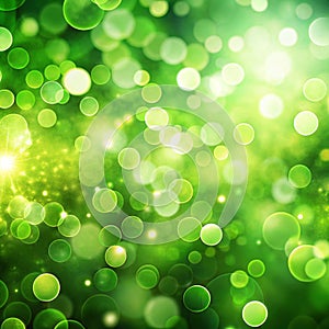 Green Bokeh Background photo