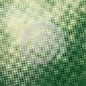 Green bokeh square background with empty space for text or your images