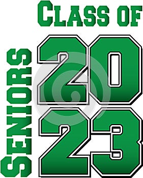 Green Bold Class of 2023 Stacked Logo