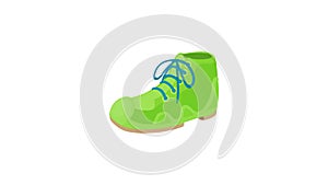 Green boot icon animation