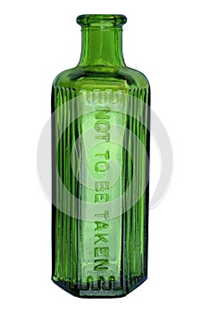 Green Bottle (with clipping path)