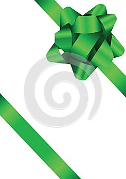 Green Bow Illustration