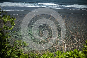 Green Bowl beach in Bali, Indonesia.